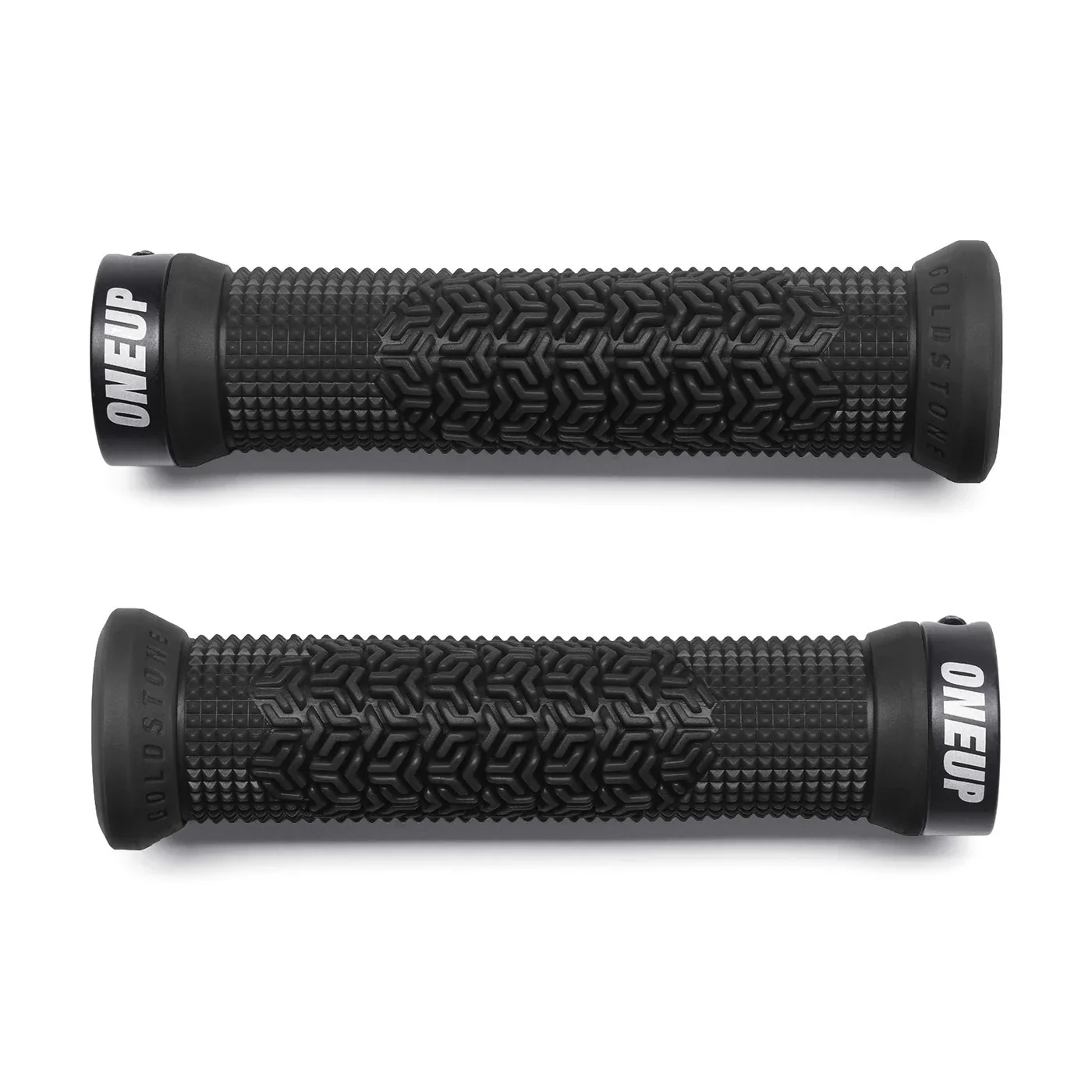 OneUp Jackson Goldstone Lock-On MTB Grips - Black - Image 3
