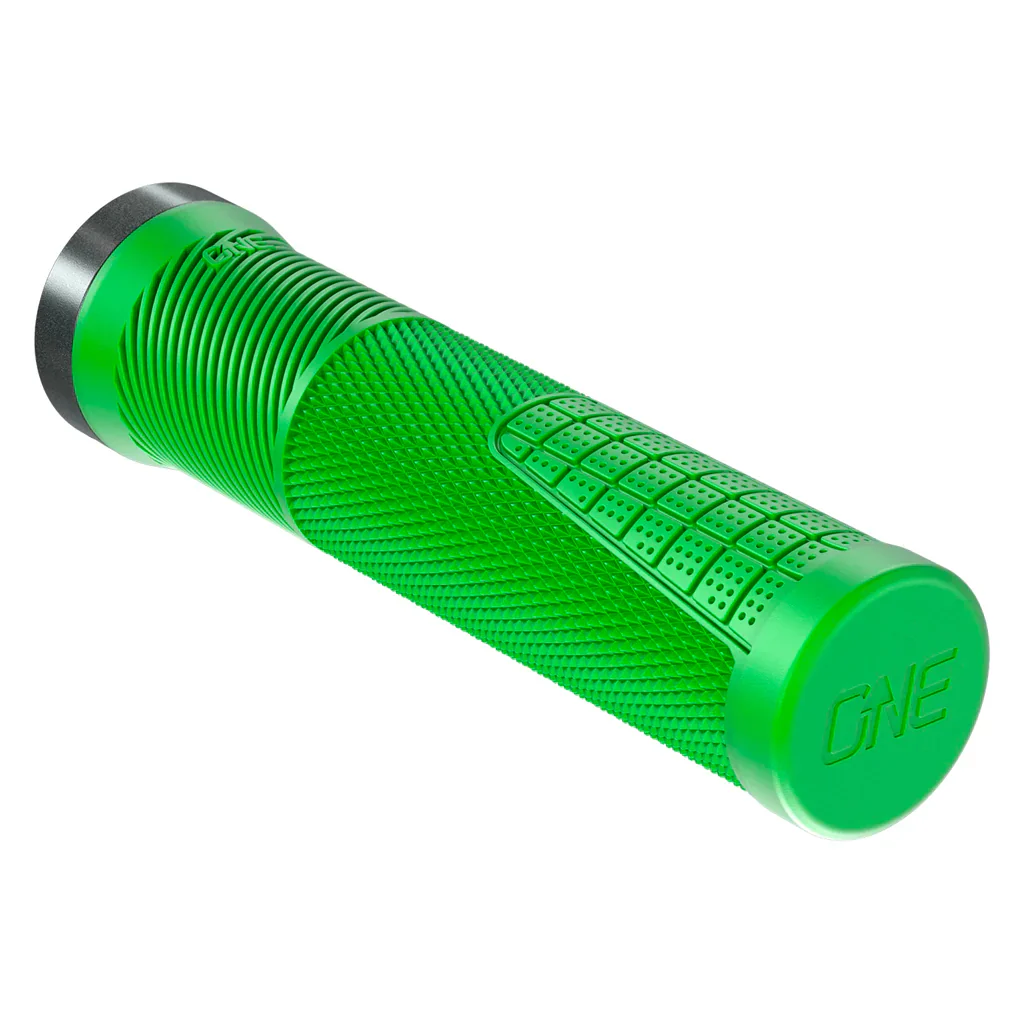 OneUp Thin Lock-On MTB Grips - Green