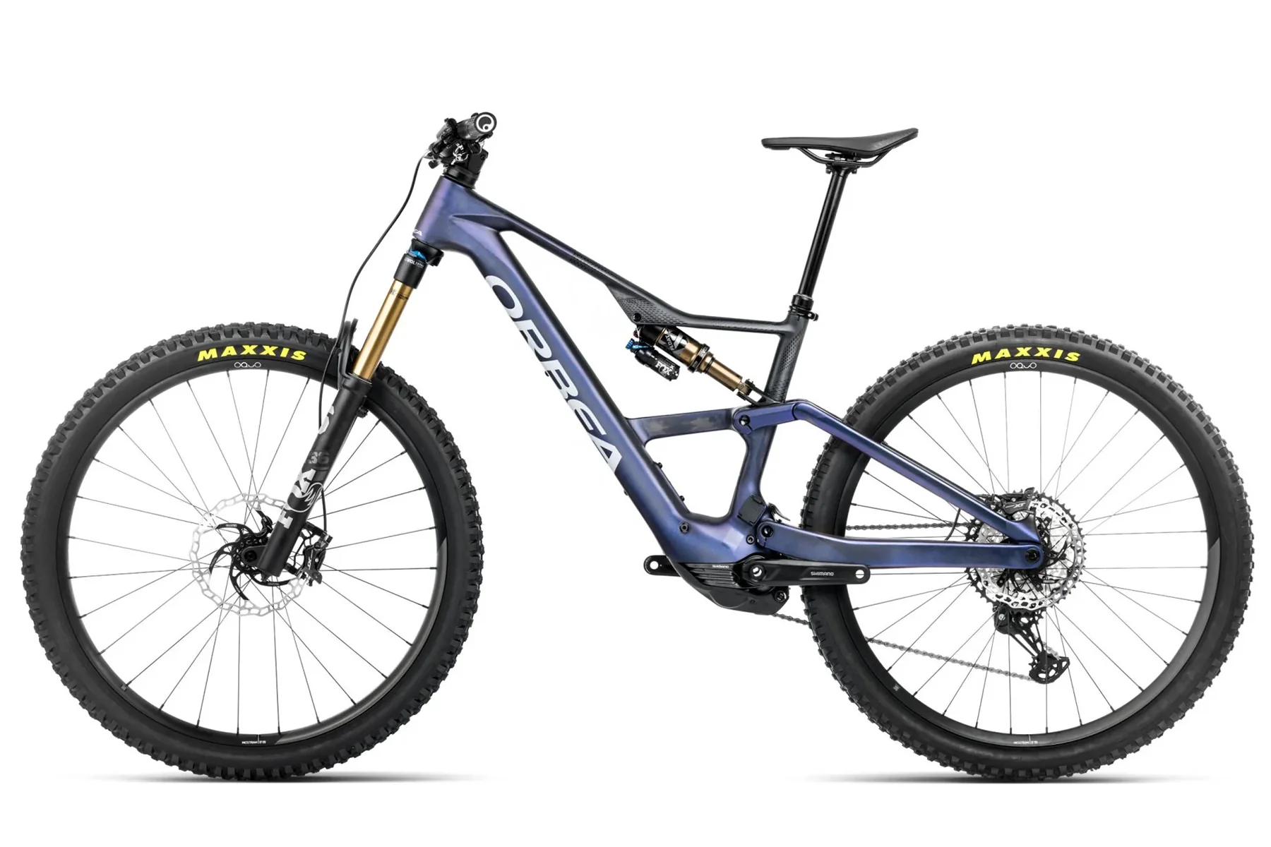 Orbea Rise LT M10 630W 20mph - Tanzanite Carbon View-Carbon Raw - 2025 - Image 2