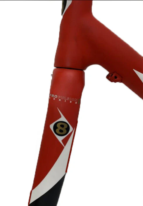 Origin 8 Lactic Acid 700c Carbon Road Frame - White-Red-Carbon - Blem - Image 4