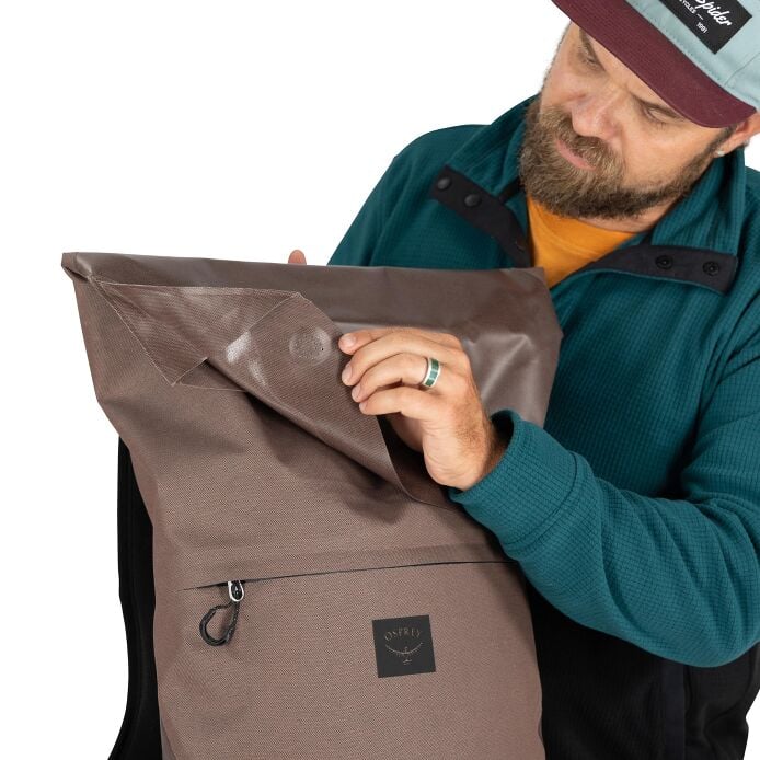Osprey Metron WP 25 Waterproof Roll Top Bag - Magma Brown - Image 10