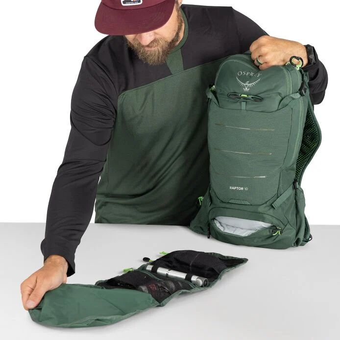 Osprey Raptor 10 Hydration Backpack - Tundra Green - Image 7