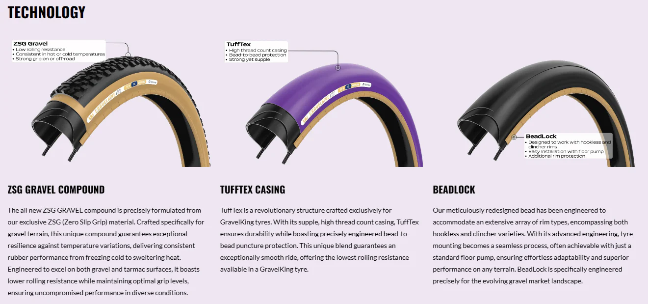 Panaracer Gravelking EXT 700c Folding Gravel Tire - Black-Brown - Image 4