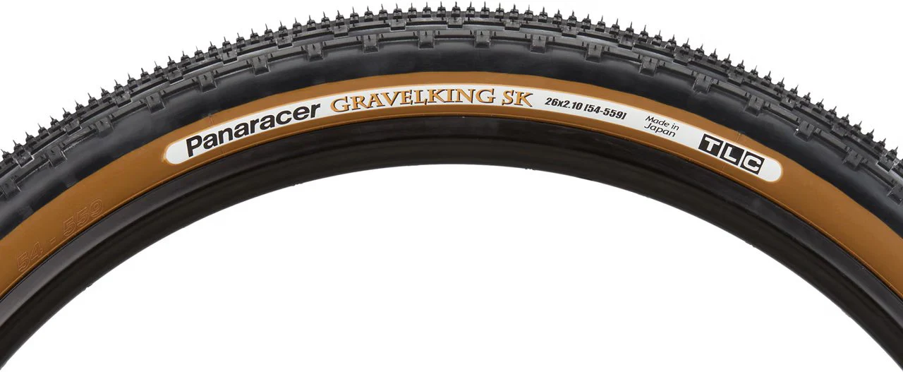 Panaracer Gravelking SK 26" Folding Gravel Tire - Black-Brown - Image 2
