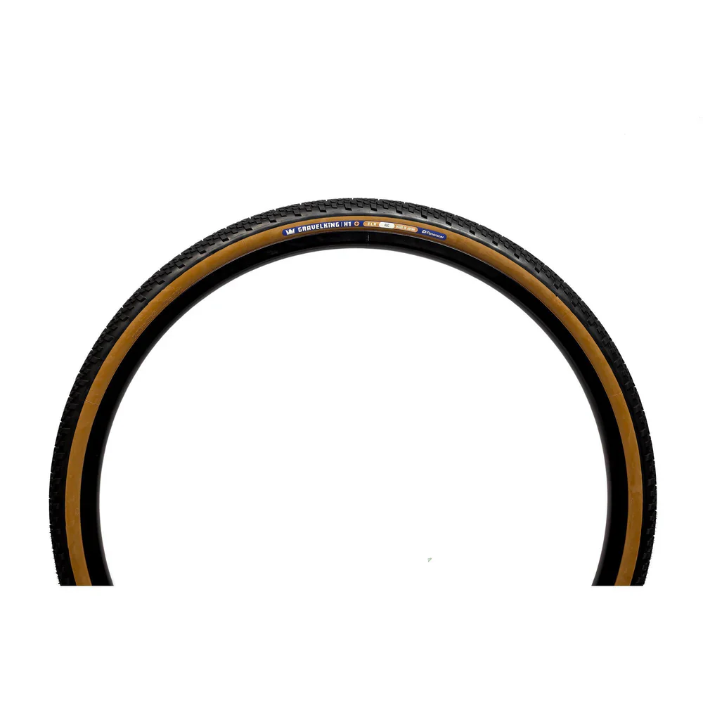 Panaracer Gravelking X1+ 700c Folding Gravel Tire - Black-Brown - Image 3