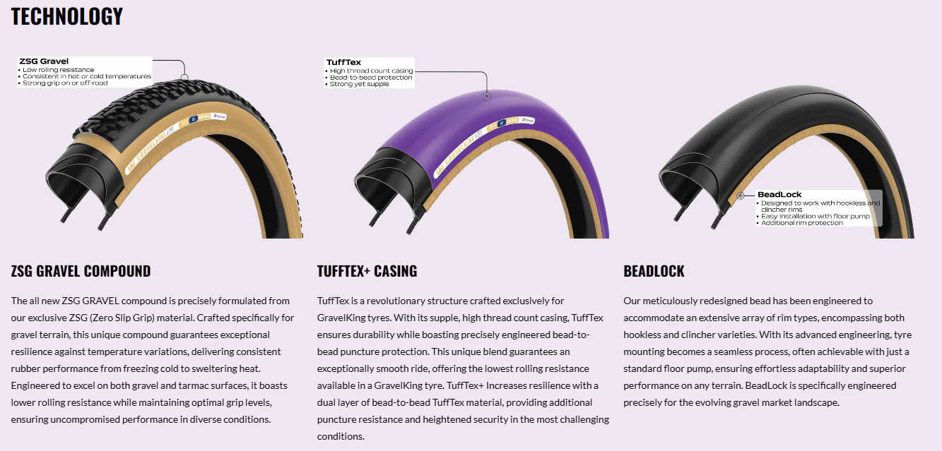 Panaracer Gravelking+ 700c Folding Gravel Tire - Black-Brown - Image 4