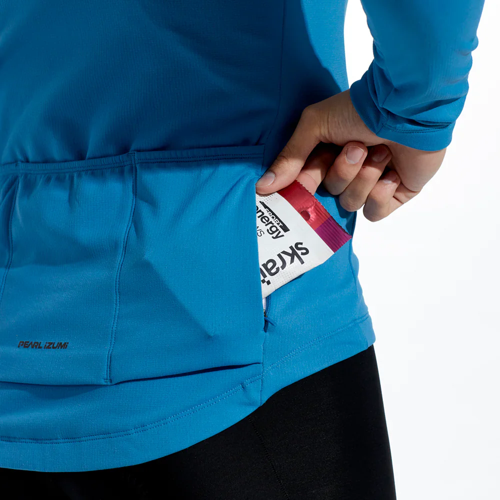 Pearl Izumi Attack Thermal Long Sleeve Road Jersey - Lagoon - Image 6