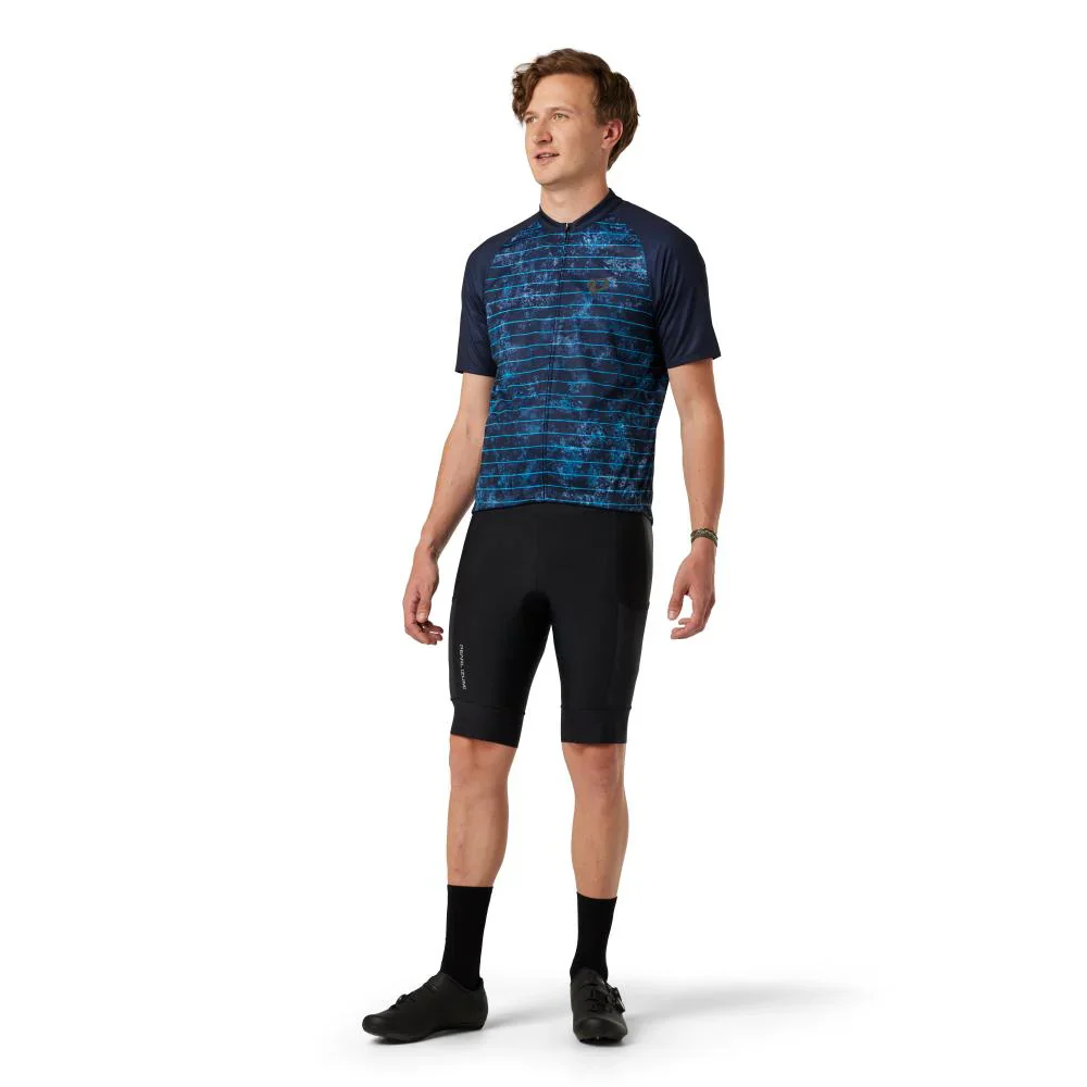 Pearl Izumi Classic Cycling Jersey - Blue Buzz-Dark Navy Diffuse - Image 5