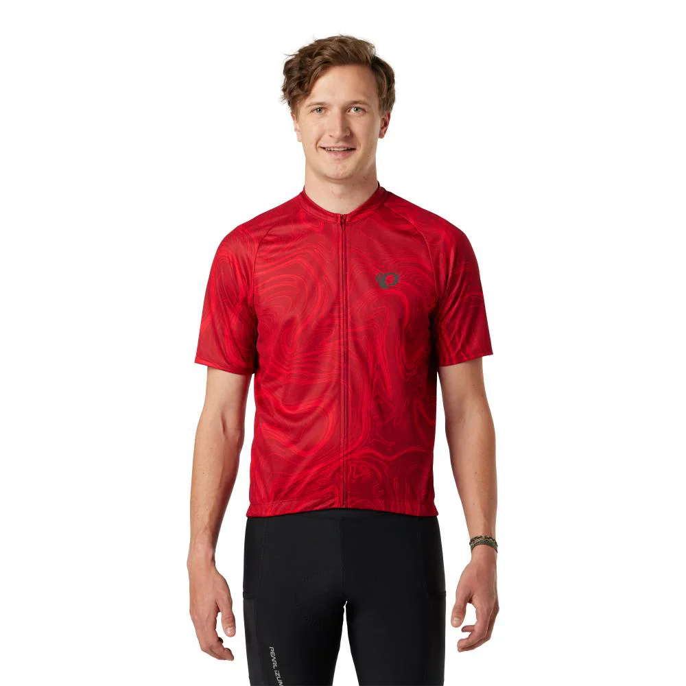 Pearl Izumi Classic Cycling Jersey - Red Dahlia Topo - Image 3