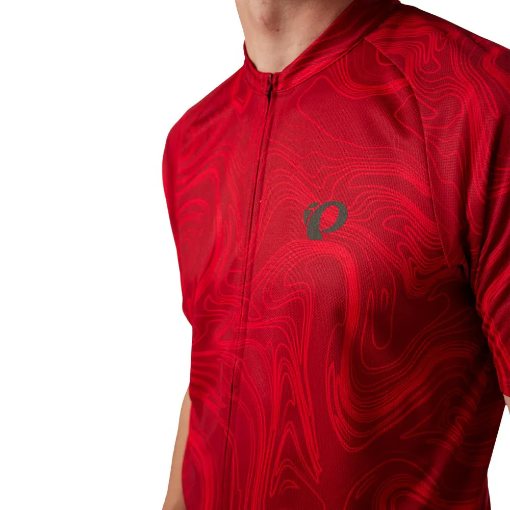 Pearl Izumi Classic Cycling Jersey - Red Dahlia Topo - Image 6
