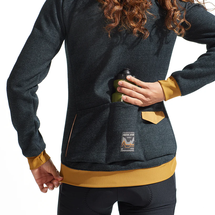 Pearl Izumi Expedition Thermal Long Sleeve Cycling Jersey - Womens - Dark Ink-Toffee - Image 4