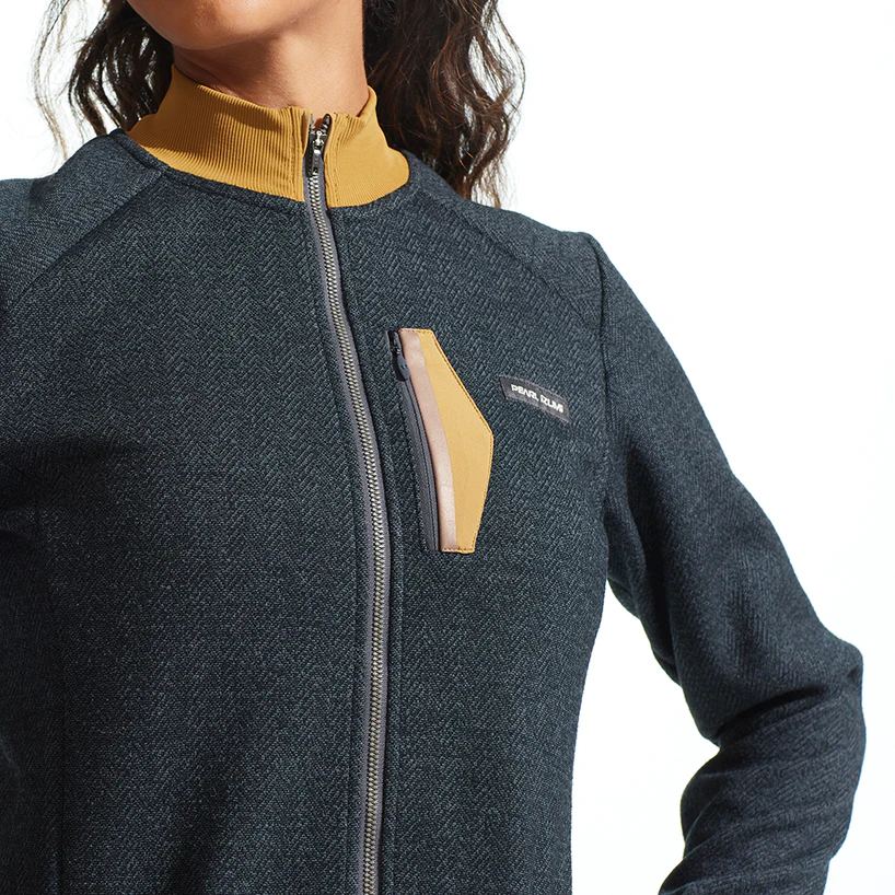 Pearl Izumi Expedition Thermal Long Sleeve Cycling Jersey - Womens - Dark Ink-Toffee - Image 5