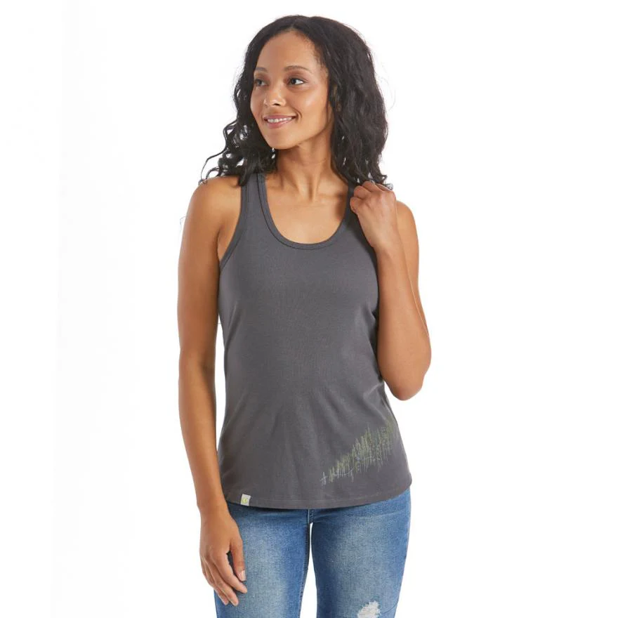 Pearl Izumi Go To Graphic Tank - Womens - Woodland - Smoke Gray - Image 3