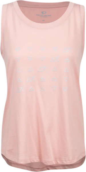 Pearl Izumi Graphic Muscle Tank - Womens - Earth Fire Air Bike - Rose