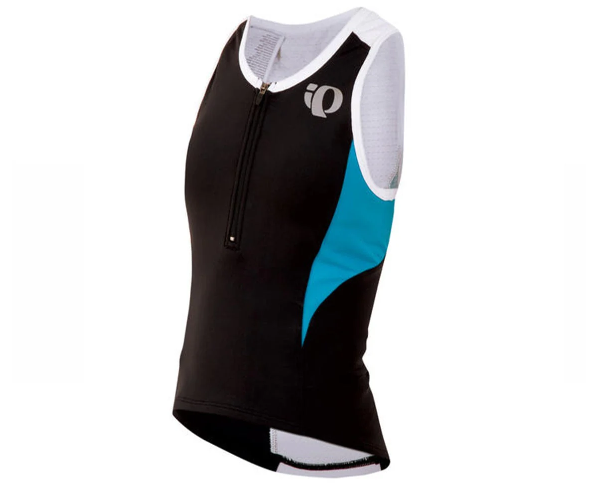 Pearl Izumi Junior Tri Singlet - Youth - Black-Brilliant Blue