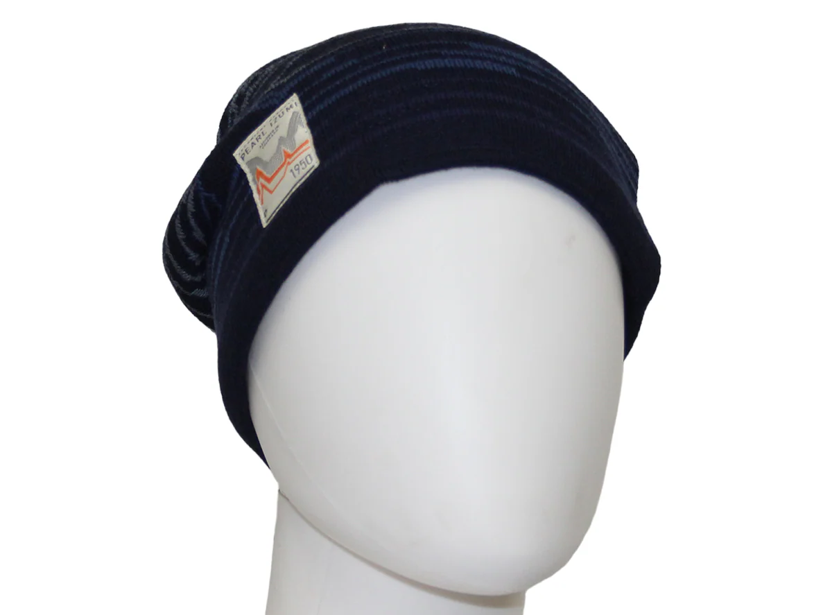 Pearl Izumi Merino Knit Graphic Beanie - Navy Ridges - Image 2