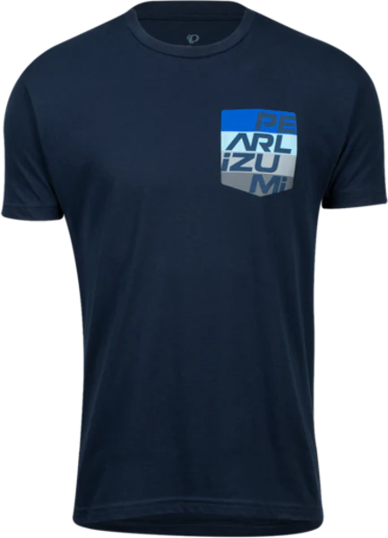 Pearl Izumi Pocket Tee Shirt - Aspect Pocket - Midnight Navy