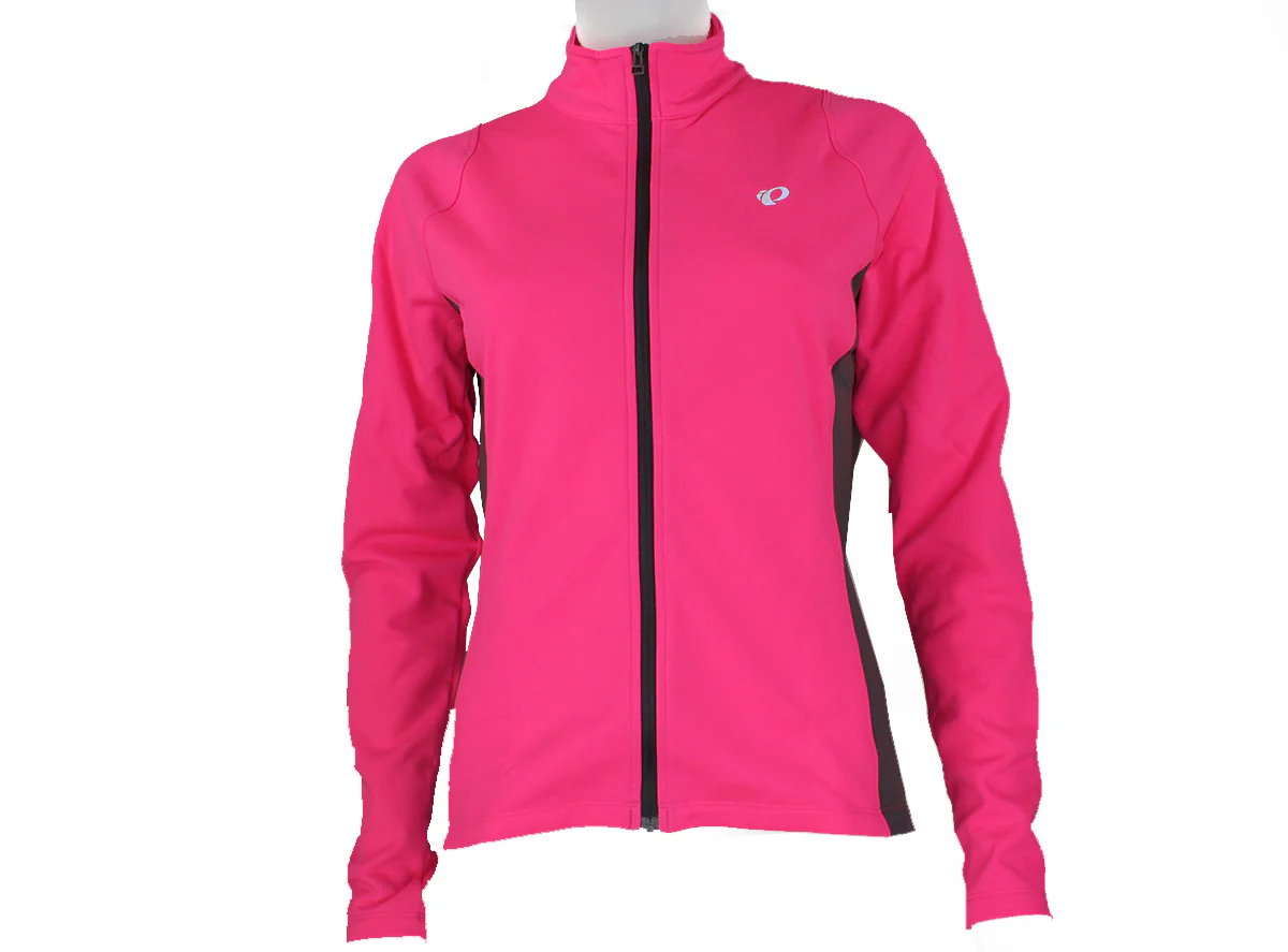 Pearl Izumi Podium Thermal Long Sleeve Road Jersey - Womens - Screaming Pink-Smoked Pearl