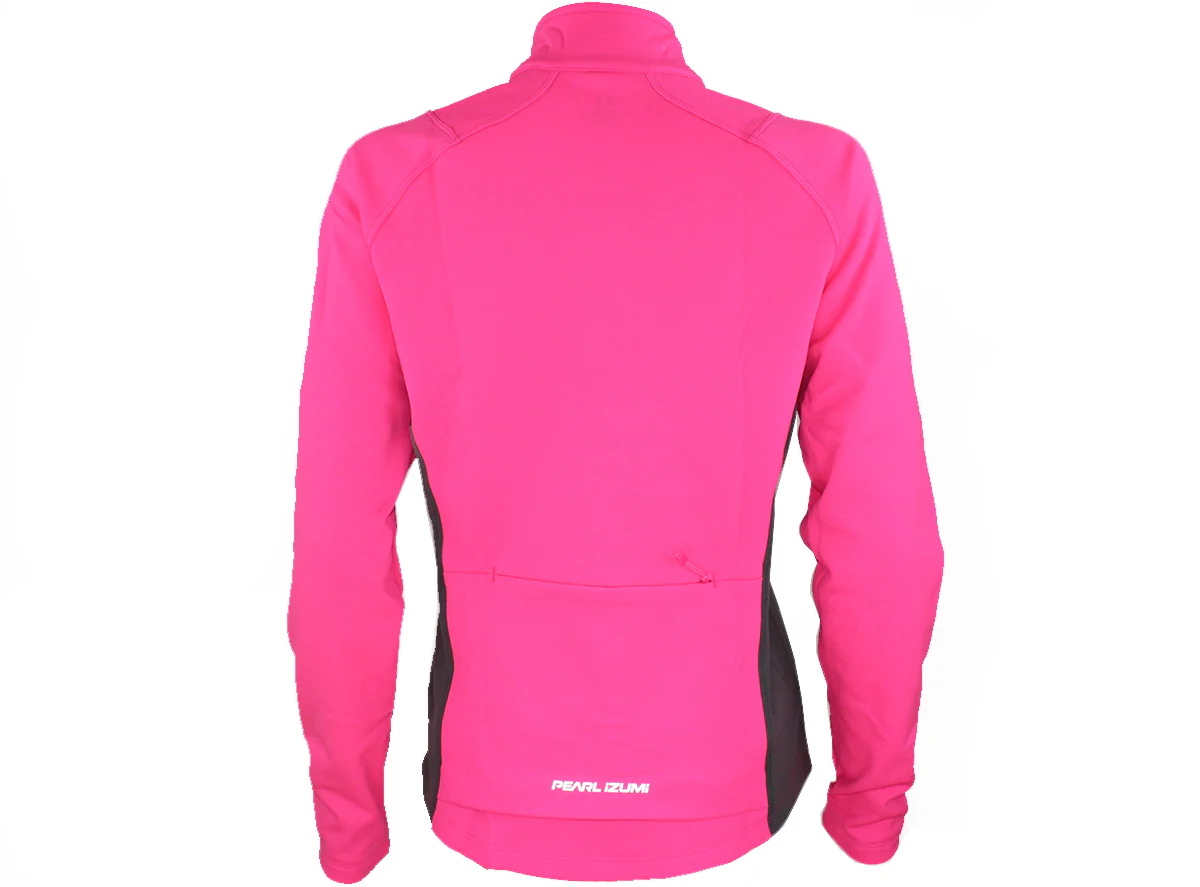 Pearl Izumi Podium Thermal Long Sleeve Road Jersey - Womens - Screaming Pink-Smoked Pearl - Image 2