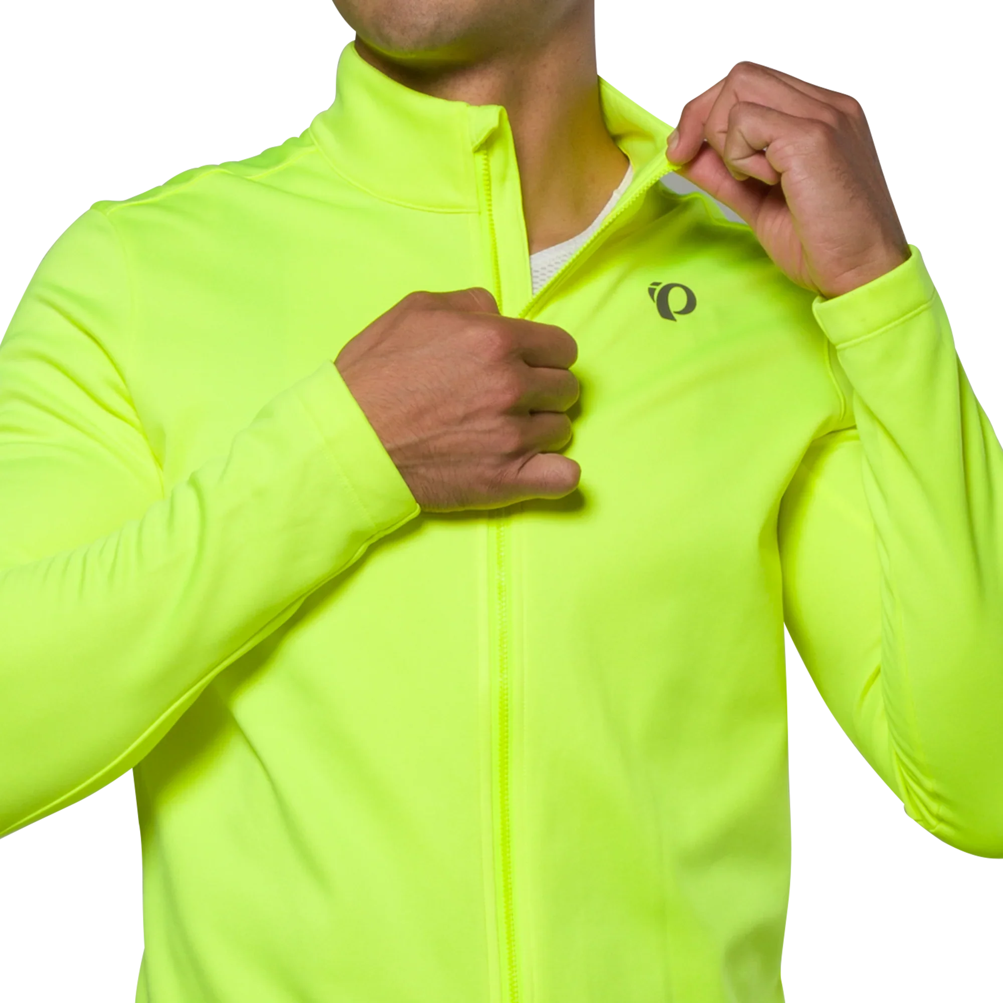 Pearl Izumi Quest Thermal Long Sleeve Road Jersey - Screaming Yellow - Image 3