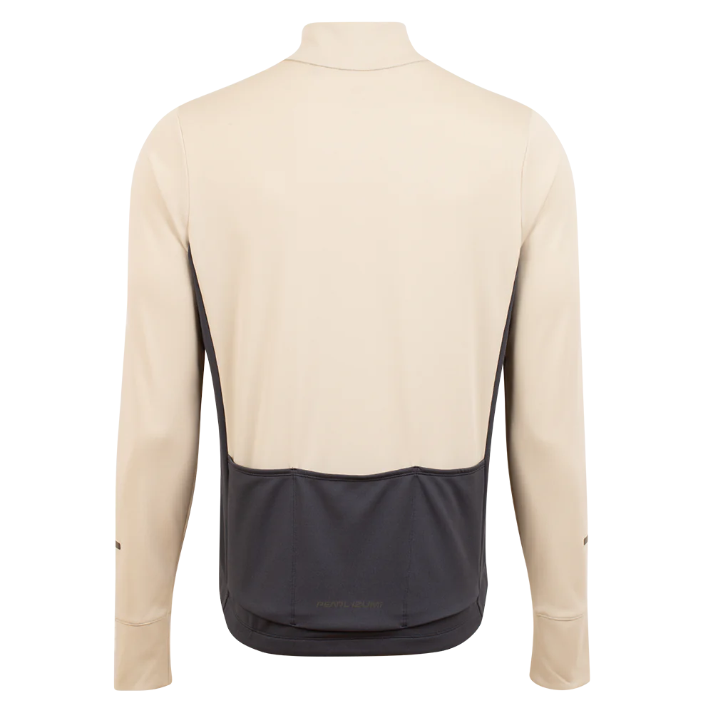 Pearl Izumi Quest Thermal Long Sleeve Road Jersey - Stone-Dark Ink - Image 2