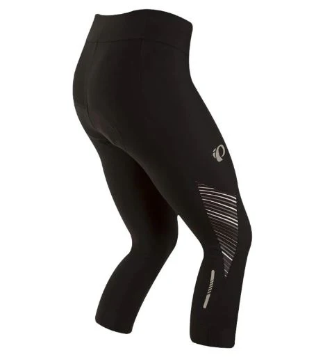 Pearl Izumi Select Pursuit 3/4 Cycling Tight - Womens - Black-Smoked Pearl Whirl - Image 2