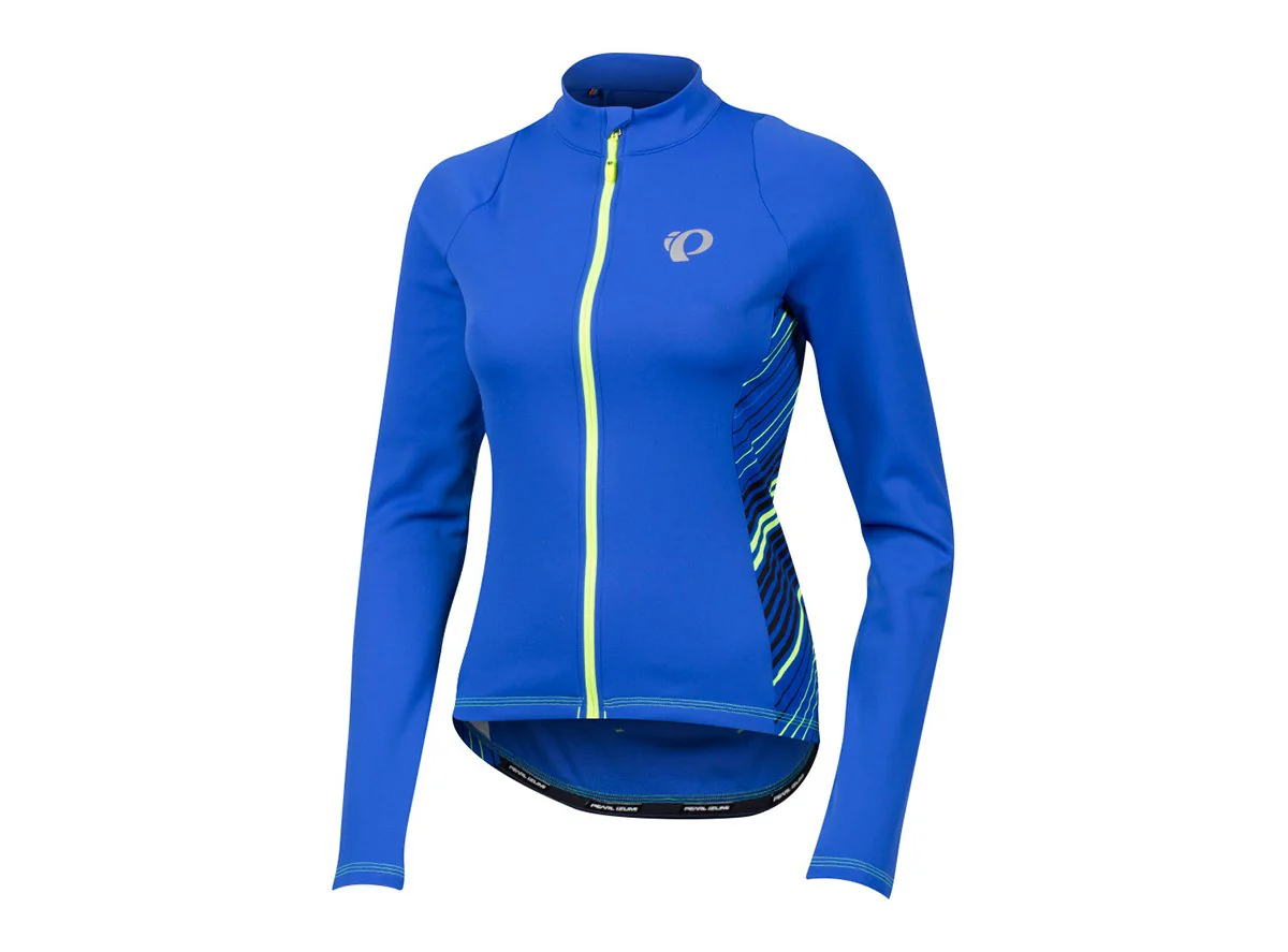 Pearl Izumi Select Pursuit Thermal Long Sleeve Road Jersey - Womens - Dazzling Blue Whirl