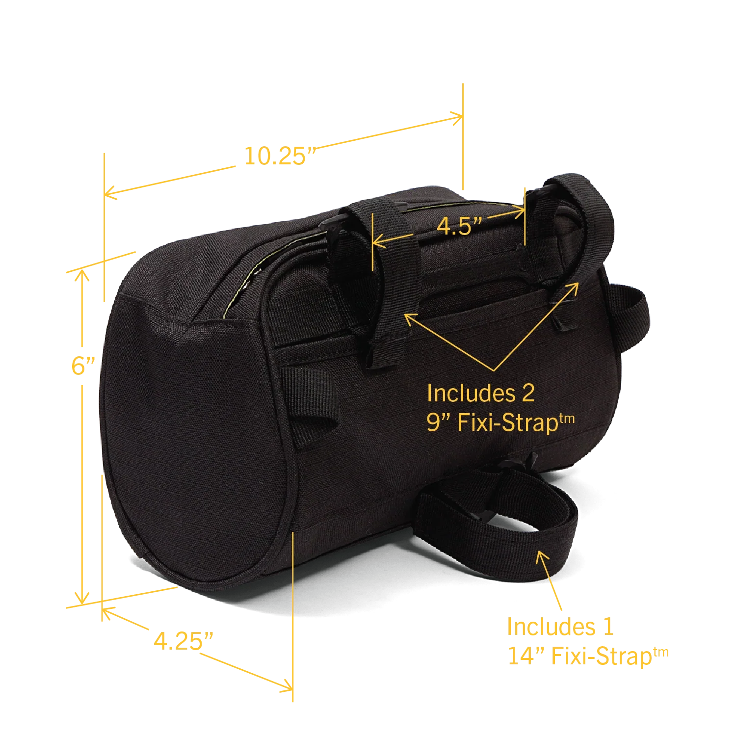 Po Campo Domino Handlebar Bag - Black Ripstop - Image 4