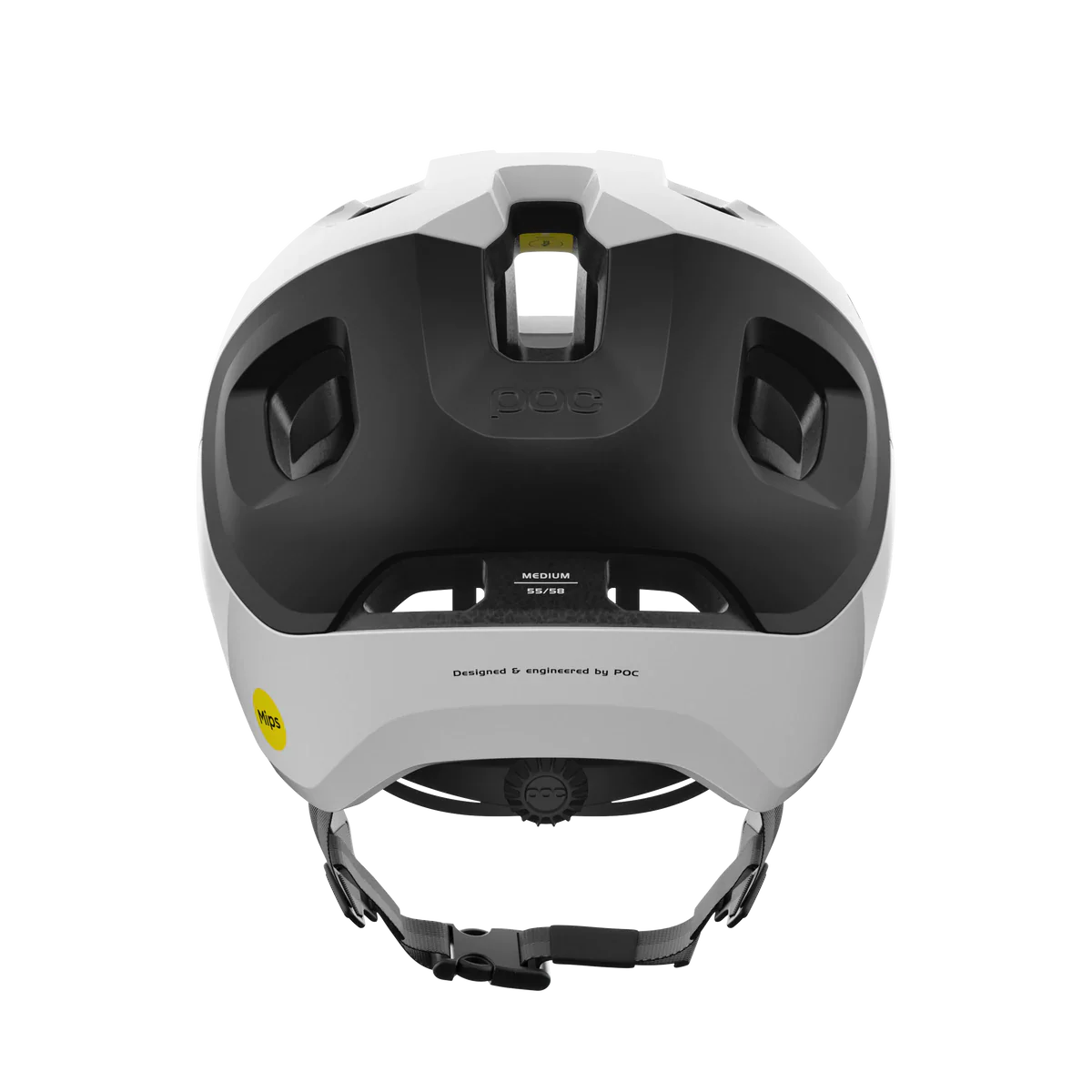 POC Axion Race MIPS MTB Helmet - Hydrogen White-Uranium Black Matt - Image 4