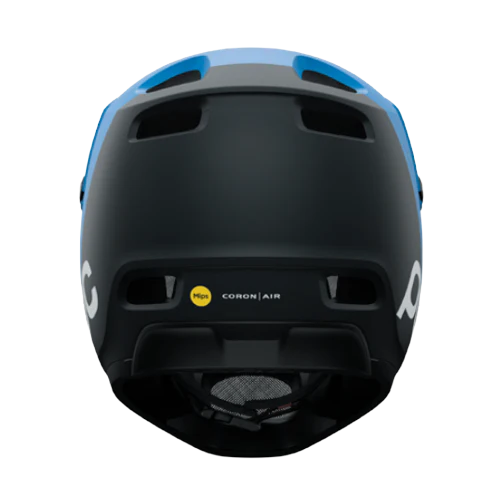 POC Coron Air MIPS Full Face Helmet - Opal Blue-Uranium Black Metallic - Image 4