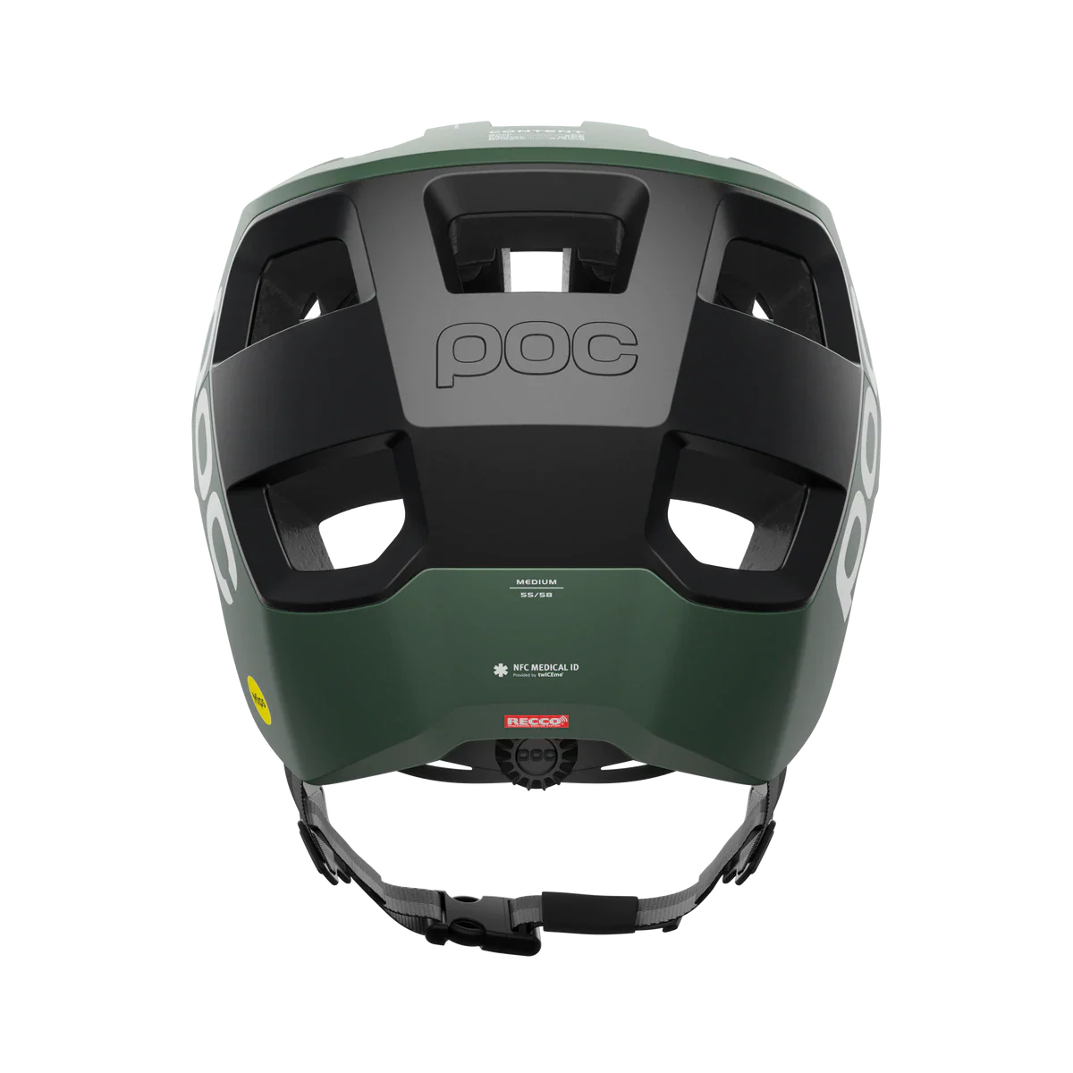 POC Kortal Race MIPS MTB Helmet - Epidote Green-Uranium Black Metallic-Matt - Image 4