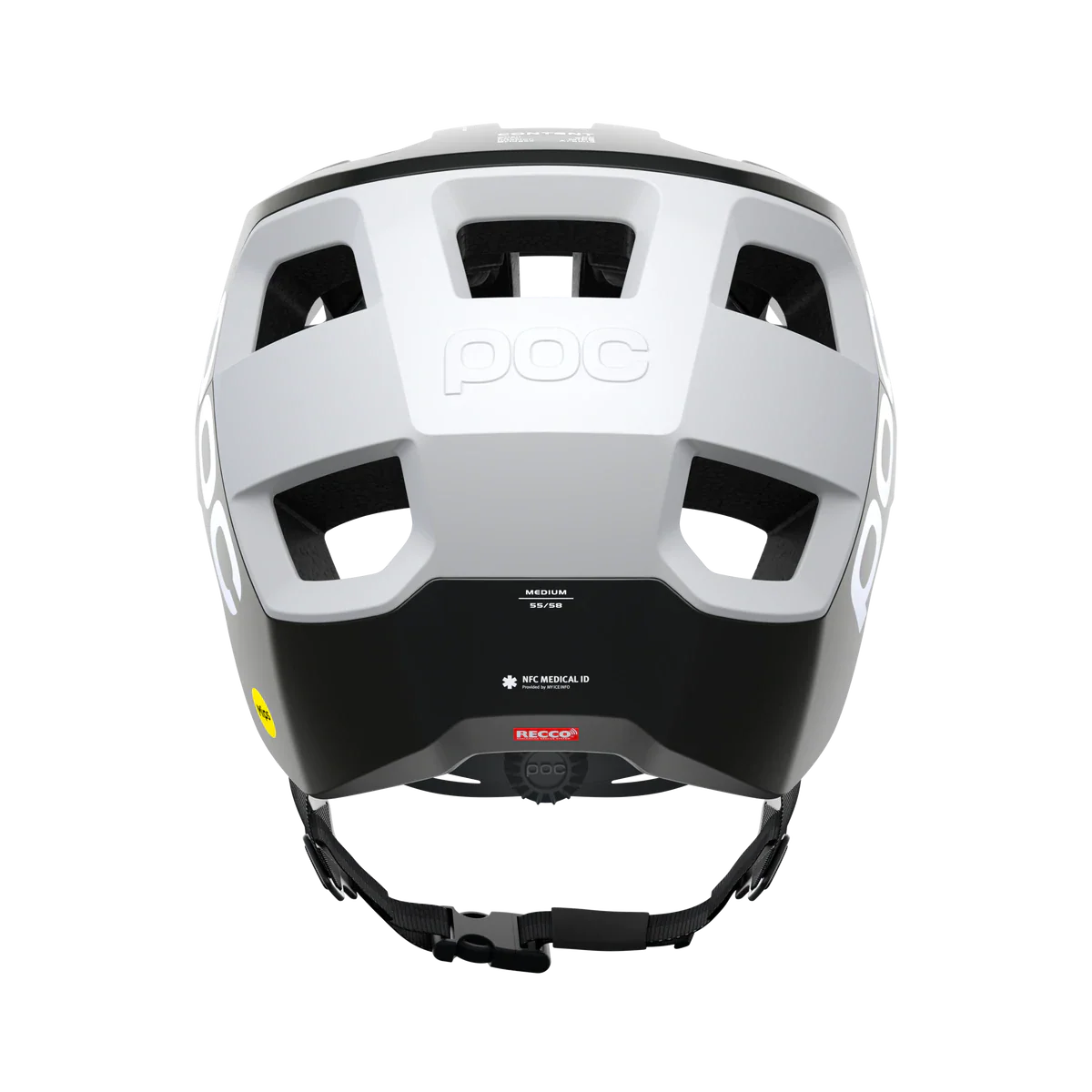 POC Kortal Race MIPS MTB Helmet - Uranium Black Matt-Hydrogen White - Image 4