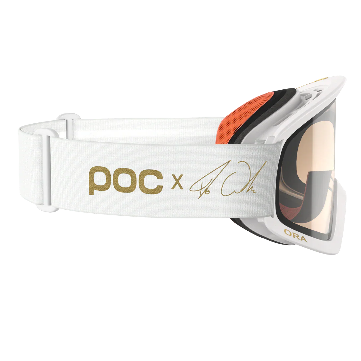POC Ora Clarity MTB Goggle - Fabio Edition - Hydrogen White-Gold - Image 3
