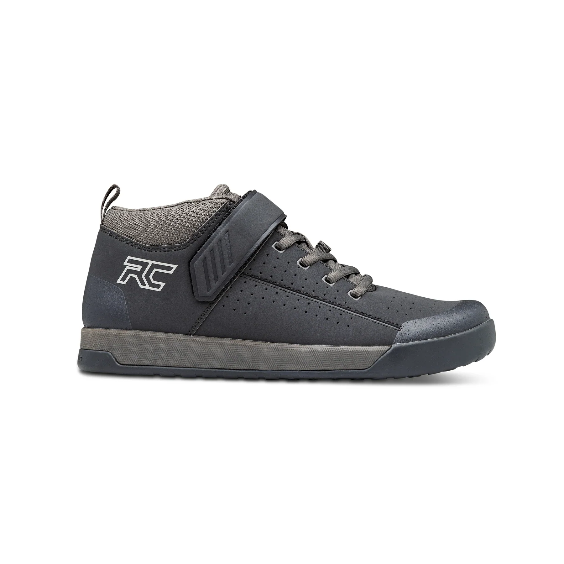 Ride Concepts Wildcat Mid-Top Flat Pedal MTB Shoe - Black-Charcoal - 2022 - Image 3