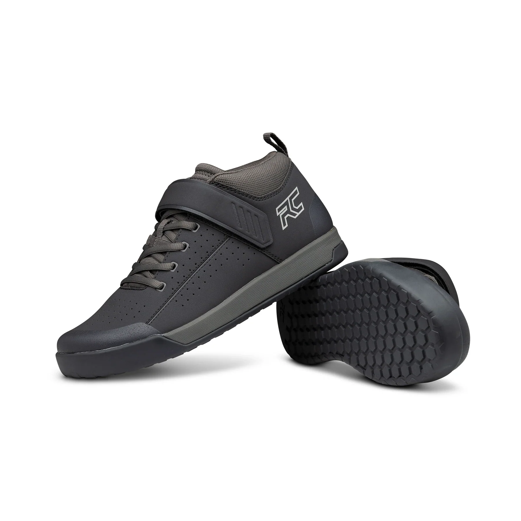 Ride Concepts Wildcat Mid-Top Flat Pedal MTB Shoe - Black-Charcoal - 2022 - Image 5