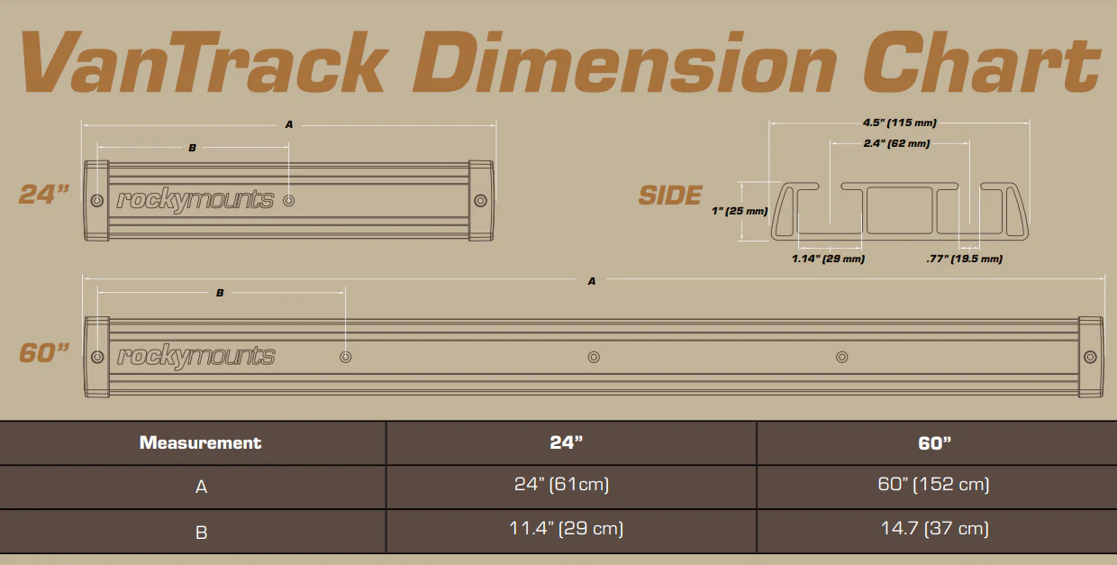 Rocky Mounts VanTrack Truck Bed Rack - 60" - Image 2