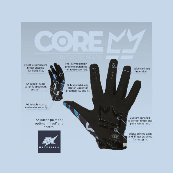 Royal Core MTB Glove - Dot Fade - Black-White - Image 3