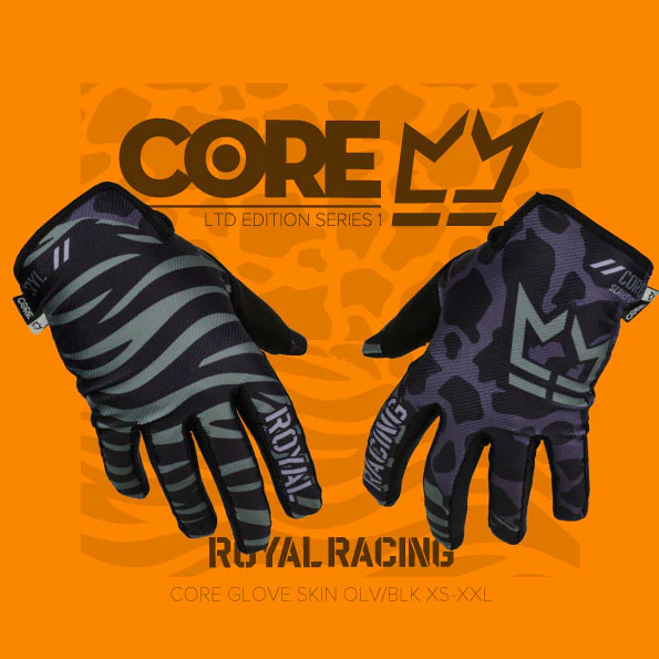 Royal Core MTB Glove - Skin Olive-Black - Image 2