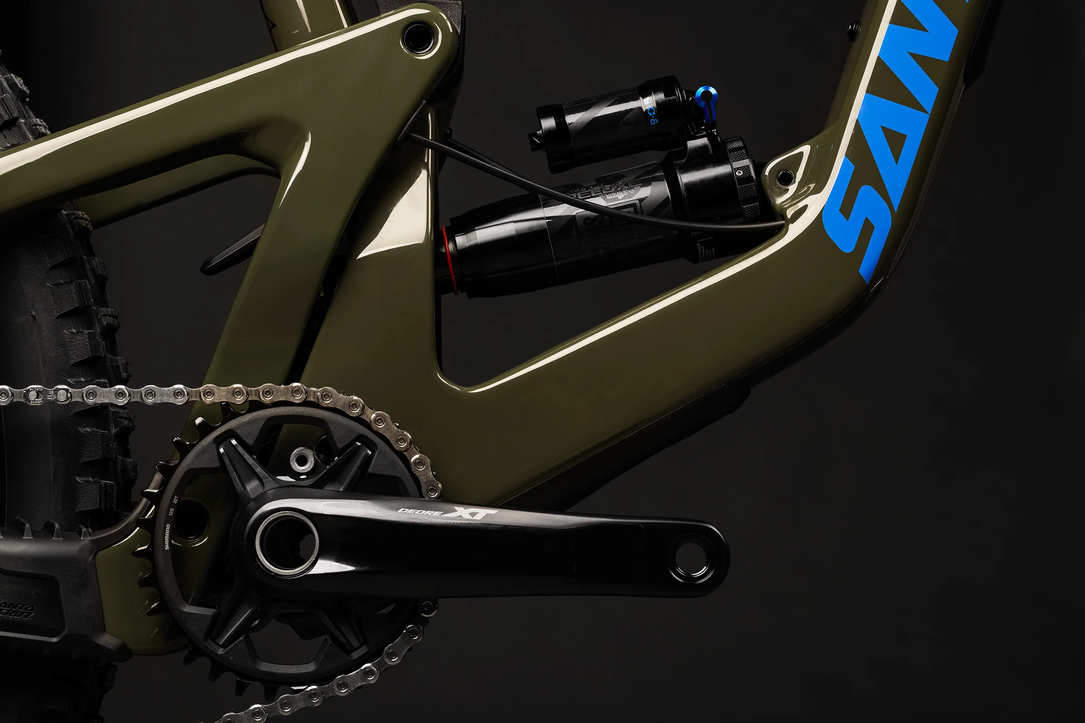 Santa Cruz Bronson 4.0 Carbon CC MX - XT Kit - Gloss Moss - Image 7