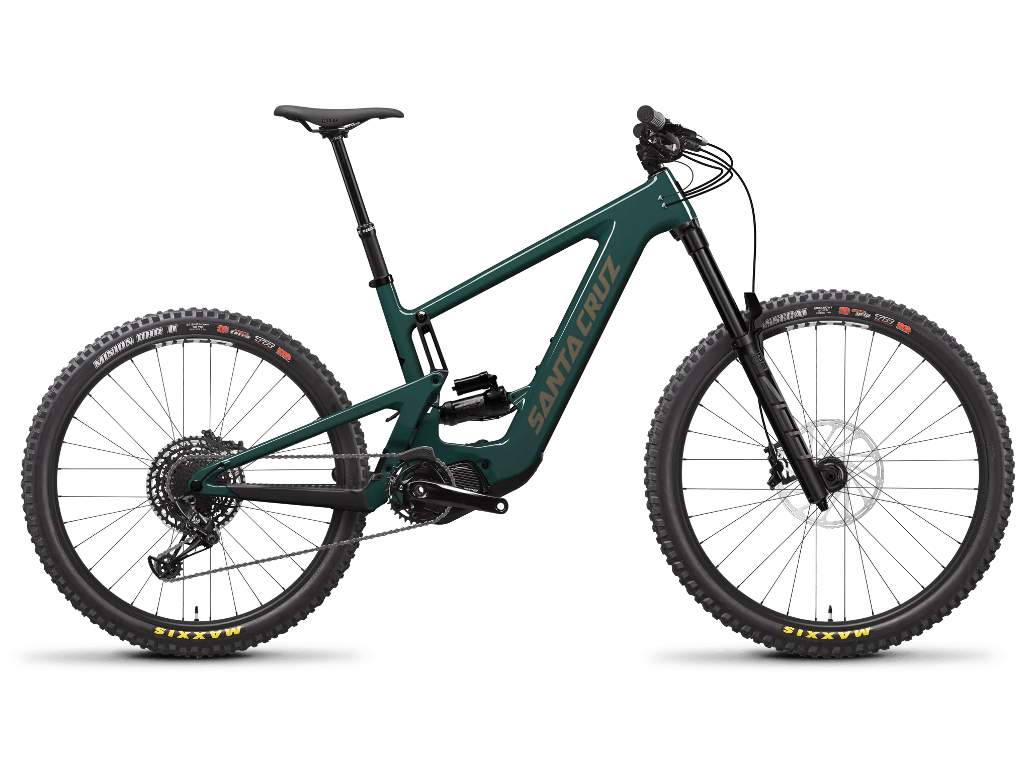 Santa Cruz Bullit Carbon CC MX E-Bike - R Kit - Hunter Green - 2023
