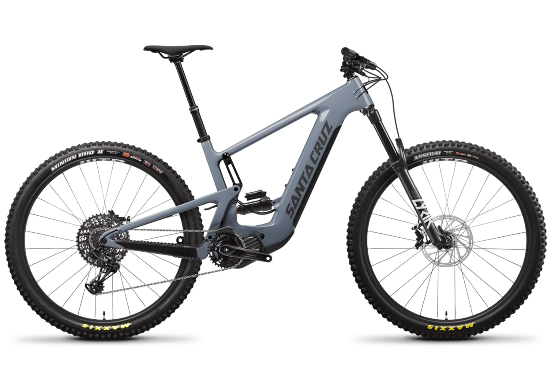 Santa Cruz Heckler Carbon 29 E-Bike - R Kit - Maritime Gray - 2022