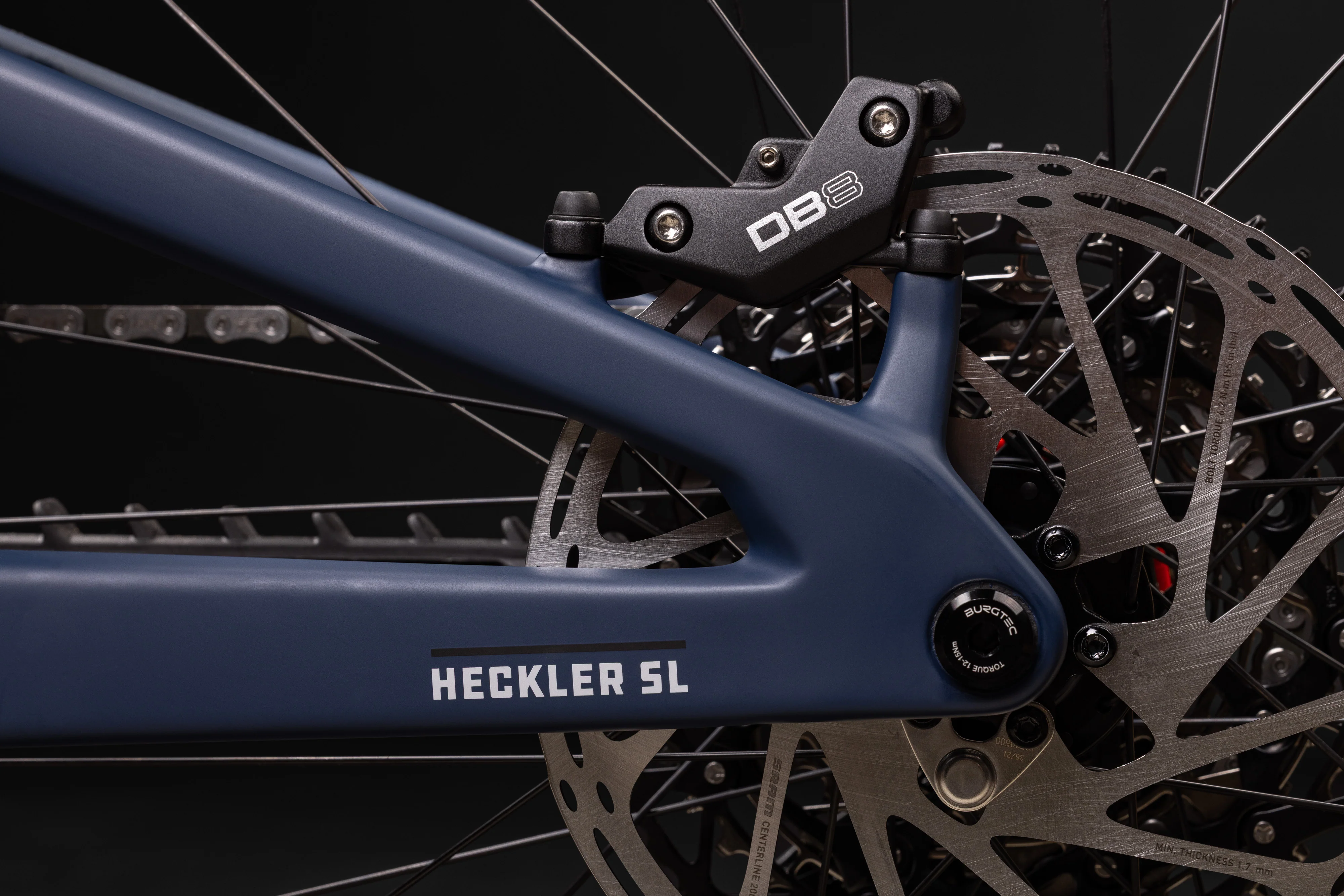 Santa Cruz Heckler SL Carbon MX - 90 Kit - Matt Dark Blue - 2026 - Image 4