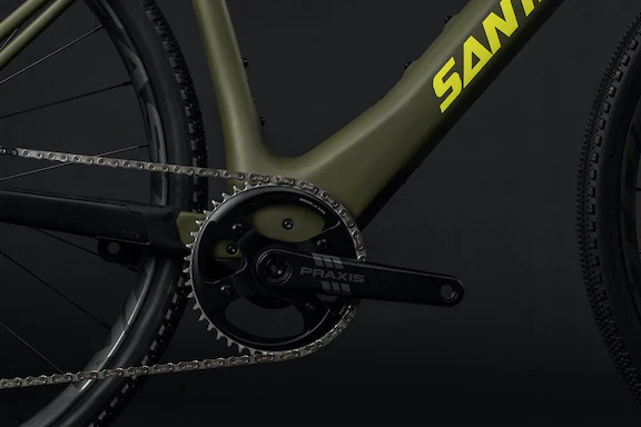 Santa Cruz Skitch Carbon CC 700c - Rival ASX 1x Flat Bar - Matt Olive Green - 2024 - Image 5