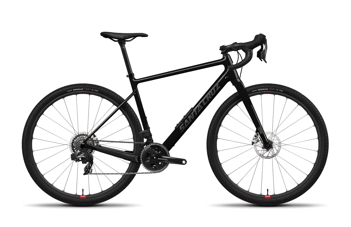 Santa Cruz Stigmata CC 700c - Red Force 2x Reserve - Gloss Black Sparkle - 2025