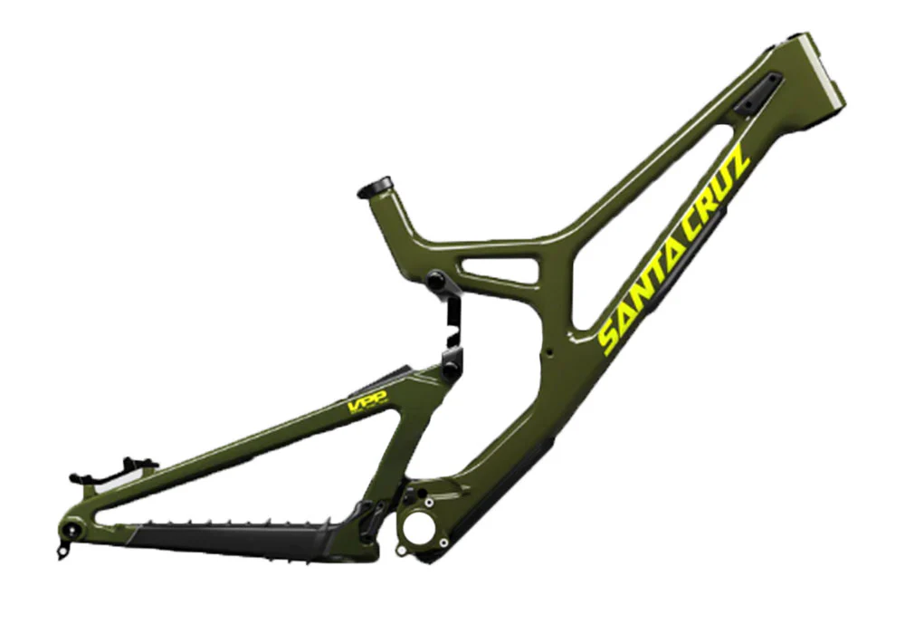 Santa Cruz V10 8 CC MX Frame - No Shock - Gloss Kelp Green - 2025