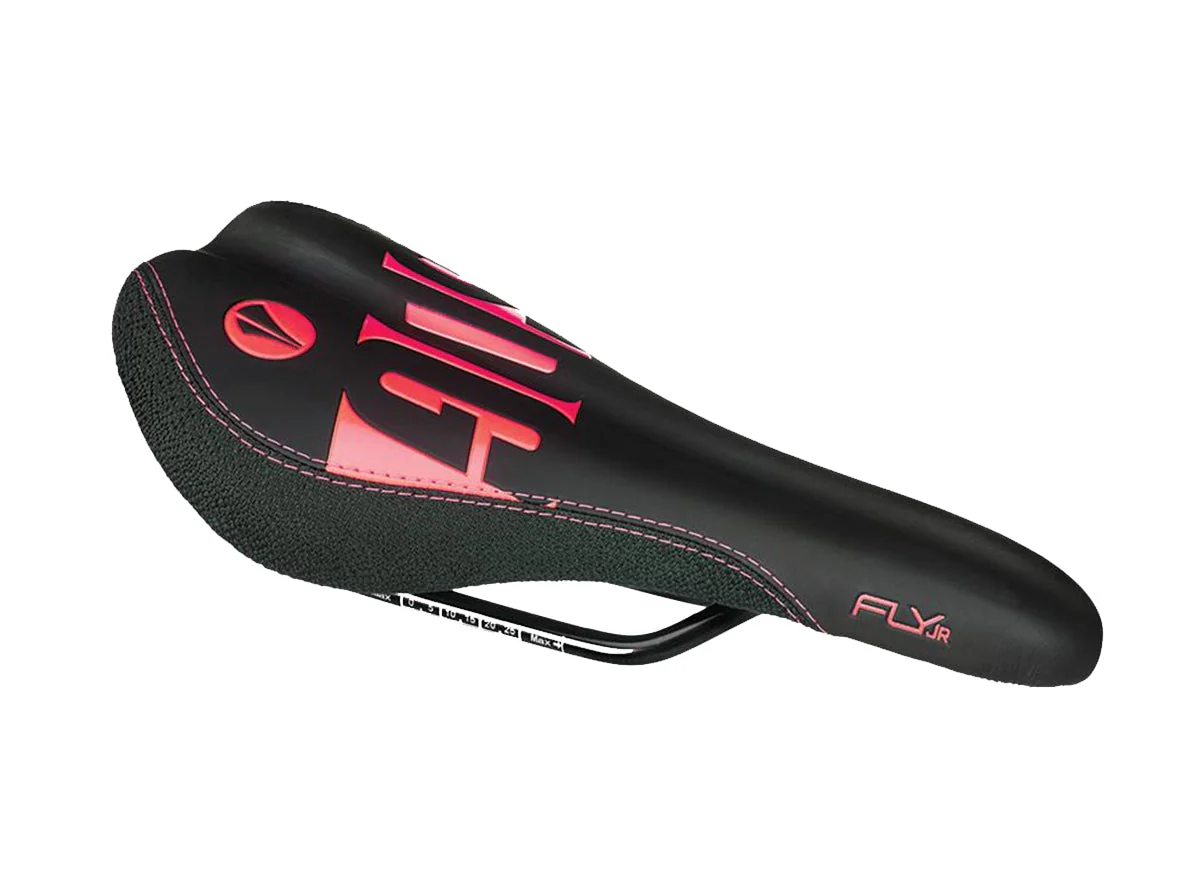 SDG Fly Jr Children's Saddle - Black-Red-Red