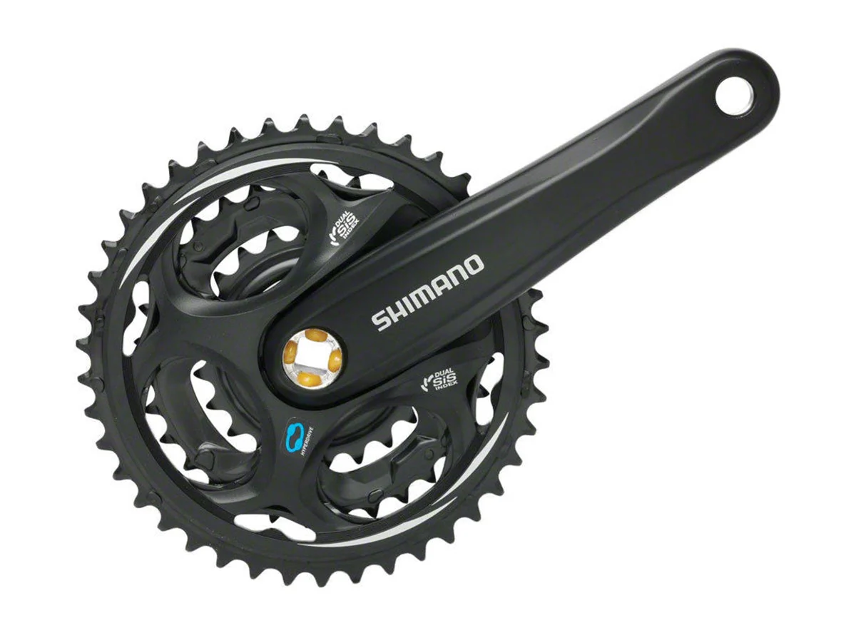 Shimano Altus 7-8 Spd Square Taper Crankset - Black