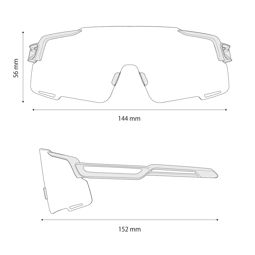 Shimano Equinox RS Sunglasses - Road Lens - Matte White - Image 6