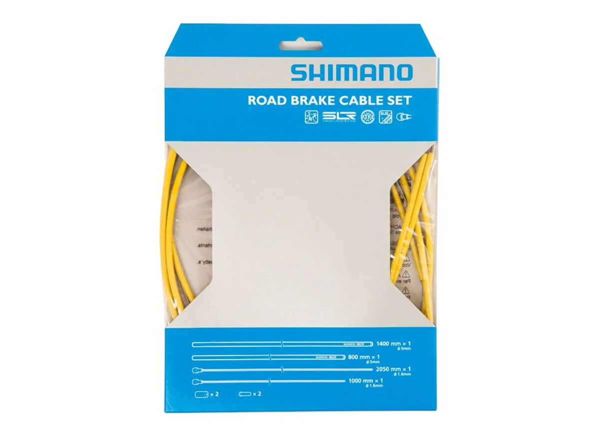 Shimano Road PTFE Brake Cable Set - Yellow