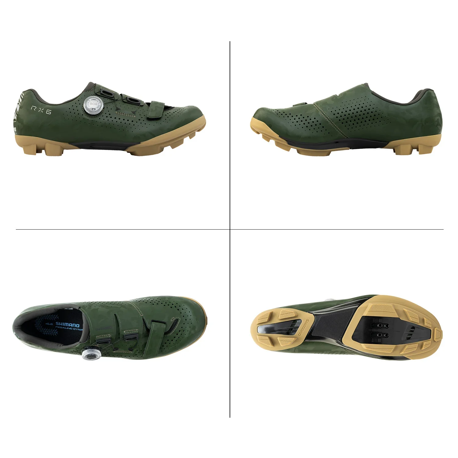 Shimano RX600 SPD Gravel Shoe - Green - Image 4